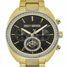 Harley Davidson watch gold