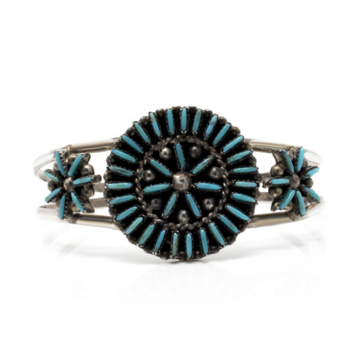 Turquoise Petit Point Cuff